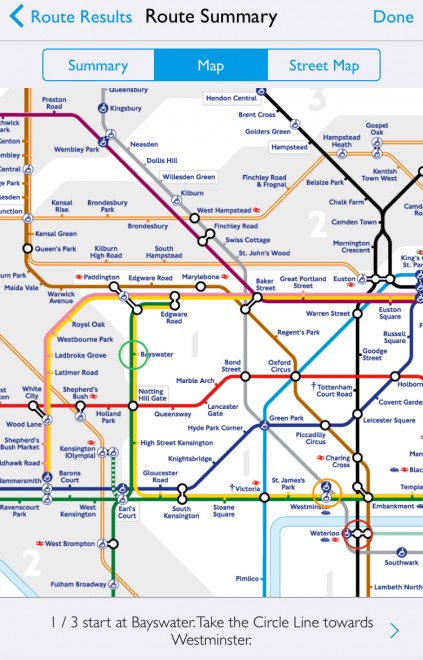 Mapa do metrô de Londres