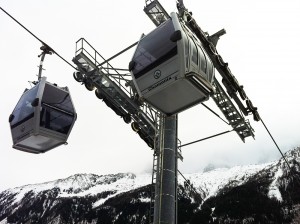 Teleférico em Chamonix, França