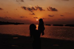 Pôr do sol nas Maldivas